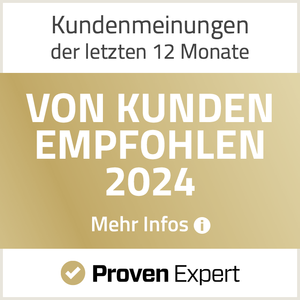ProvenExpert Siegel Von Kunden empfohlen 2024