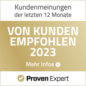 ProvenExpert Siegel Von Kunden empfohlen 2023